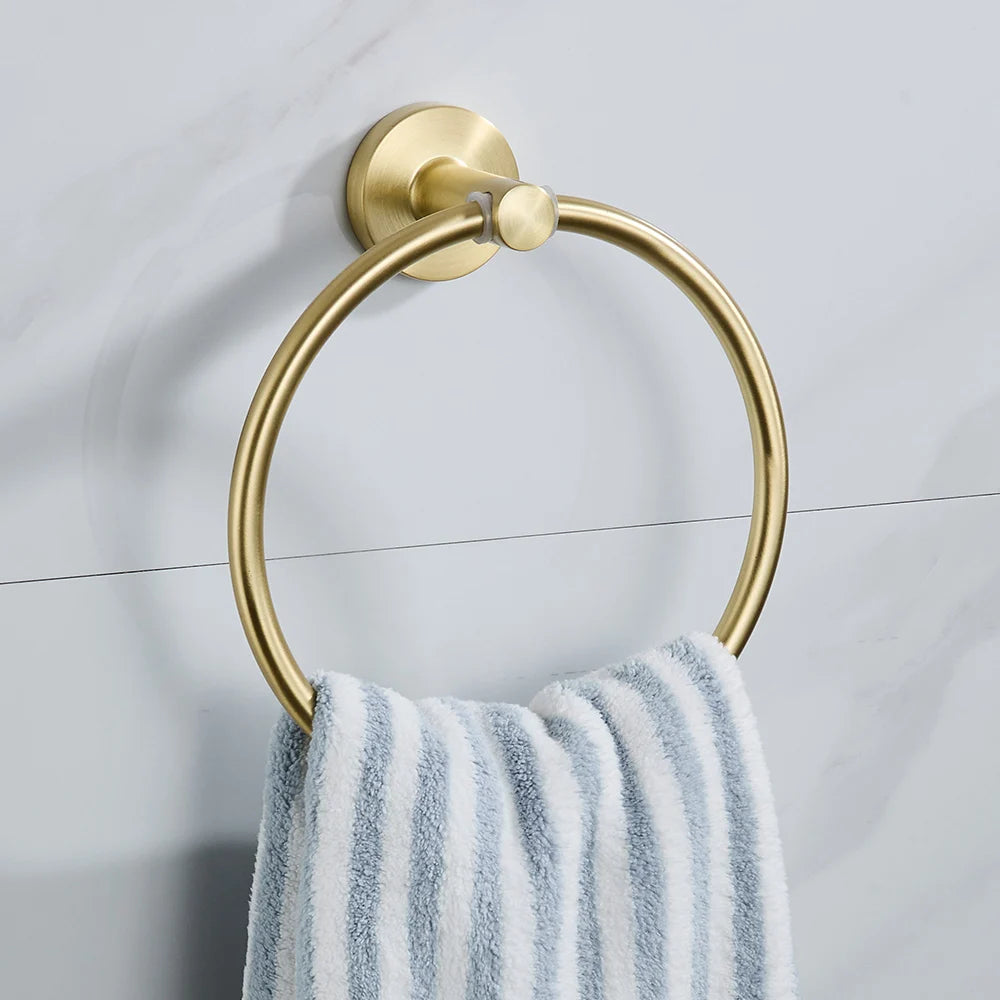 Bathroom Towel Ring Hook Hardware Storage Holder 304