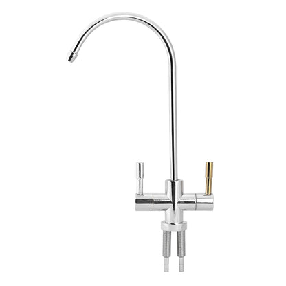1/4 Double Holes Sink Faucet Tap Chrome Reverse