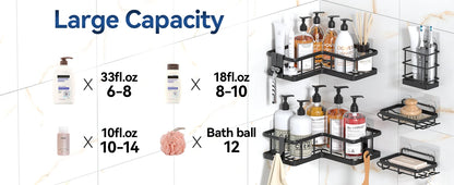 Shower Caddy Adhesive No Drill Bathroom Shower Organizers