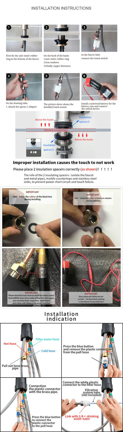 Ways Touch On Filter Faucets Of Pull Down