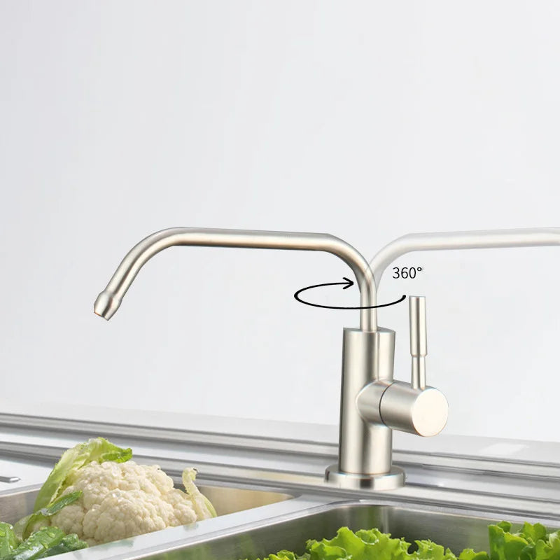 Sink Faucet Direct Drinking Tap Cold Stainless Steel