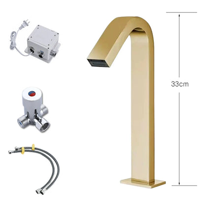 Oxg Black/Chrome Smart Sensor Basin Faucet Automatic Sensor