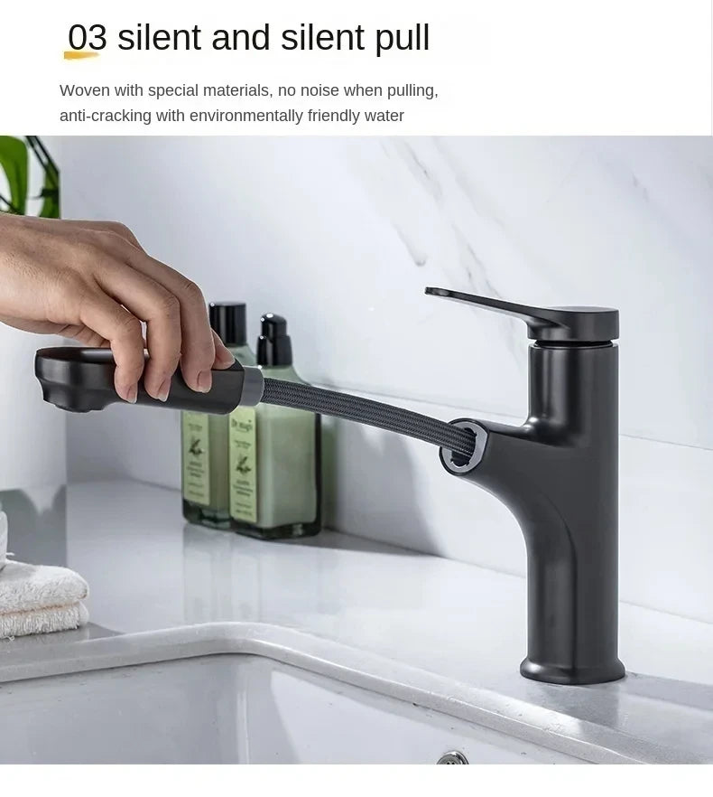 Cold Water Faucet Brass Valve Body Pull-Out Basin