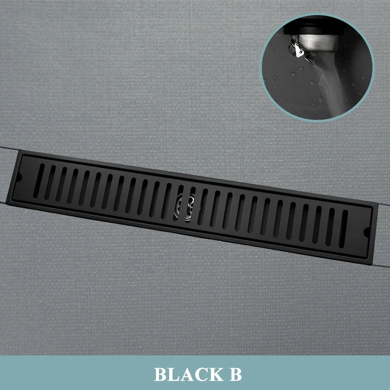 304 Stainless Steel Bathroom Drain Brushed Rose Gold
