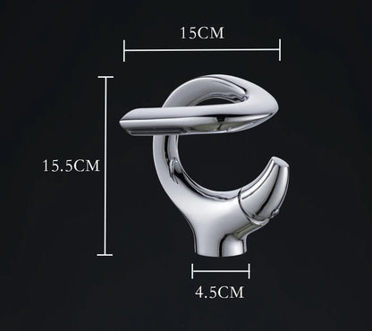 Design Basin Faucet Brass Bathroom Basin Waterfall Cold