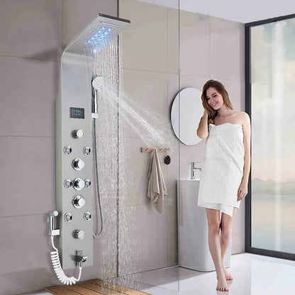 Bathroom Shower Panel Led Rainfall/Waterfall Shower Head