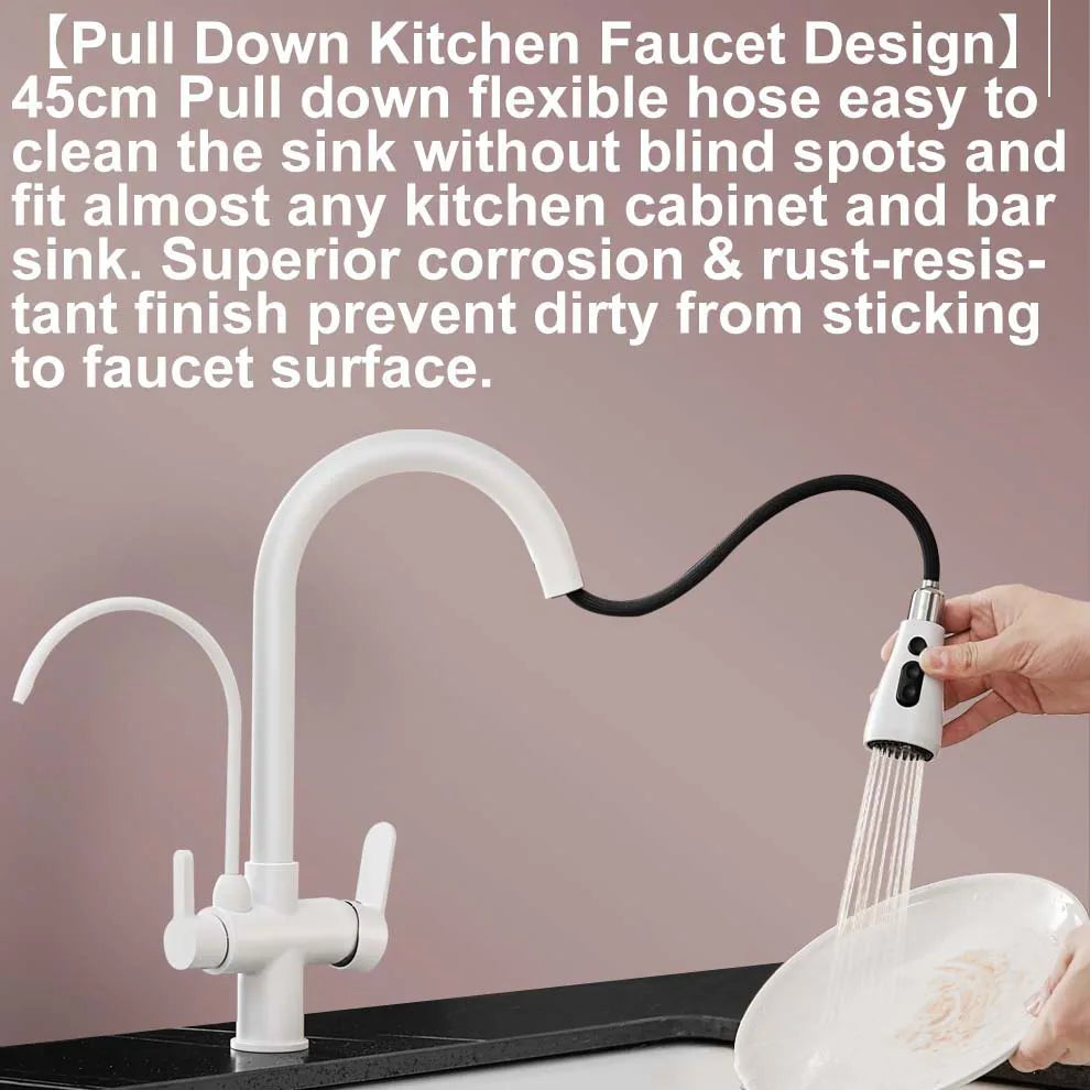 White Touch On Filter Faucets Ways Cold Pure