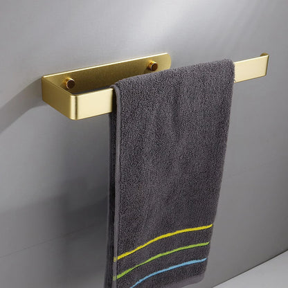 Towel Holder Bathroom Rack Bar Golden Roll Paper