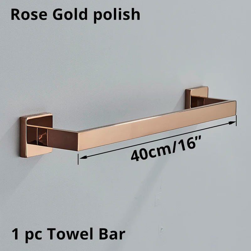 Bathroom Hardware Rose Gold Polish Shiny Bathrobe Hook