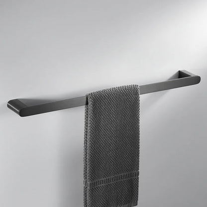 Gunmetal Grey Full Brass Bathroom Storage Towel Rack