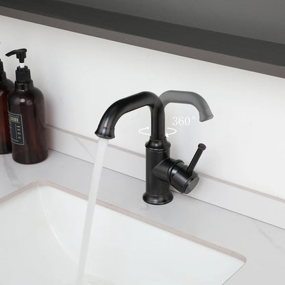 Zappo Bathroom Basin Faucet Rotatable Spout Cold Water