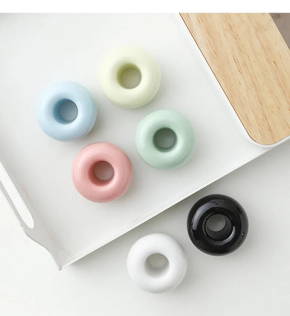 Pc Mini Ceramics Handmade Toothbrush Holder Stand Bathroom
