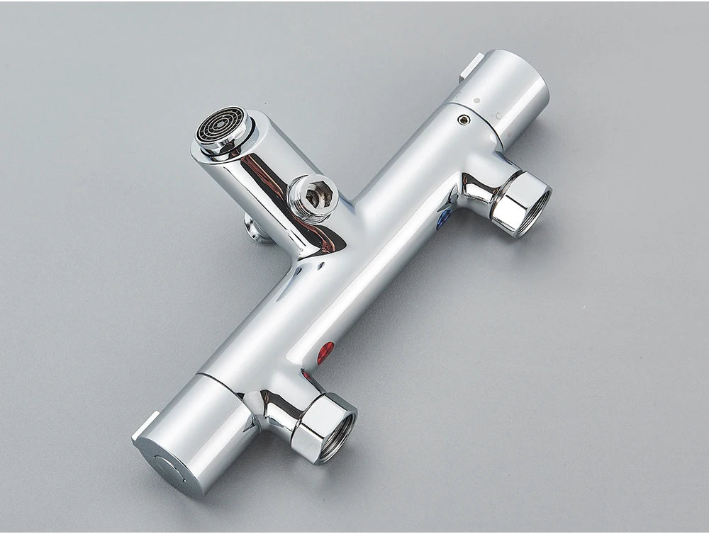 Chrome Thermostatic Shower Faucets Bathroom Thermostatic Mixer