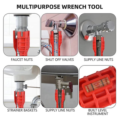 Double-Head Handle Installer Ratchet 14 In Wrench Sink