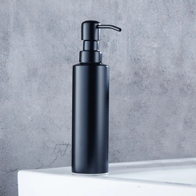 Black Liquid Soap Dispenser Shampoo Hotel Bathroom Wall