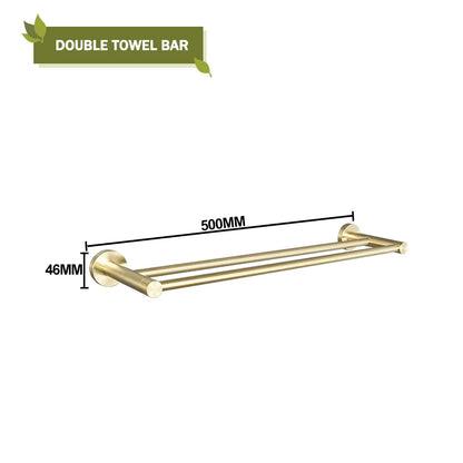 Brushed Gold Wall Mount Shelf Toilet Bath Hardware