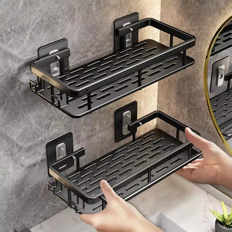 Wall Mounted Rectangular Rack Wall Mounted Shower Shampoo