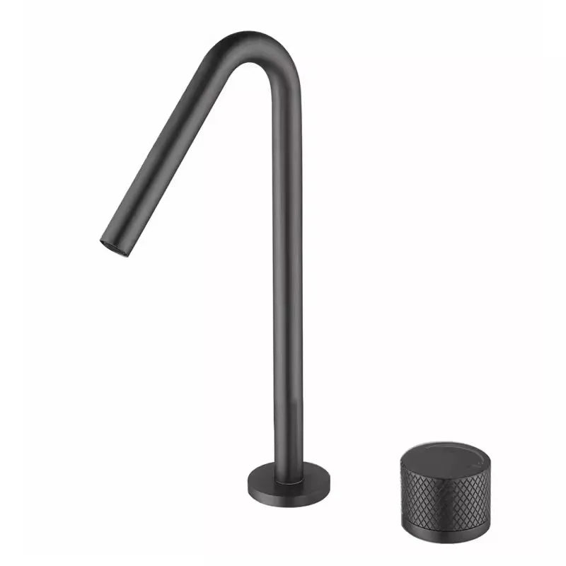 Tuqiu Black Basin Faucet Bathroom Faucet Two Holes