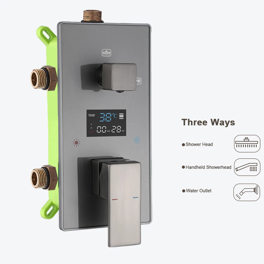 Digital Wall Mounted Shower Mixer Valve 2/3 Way