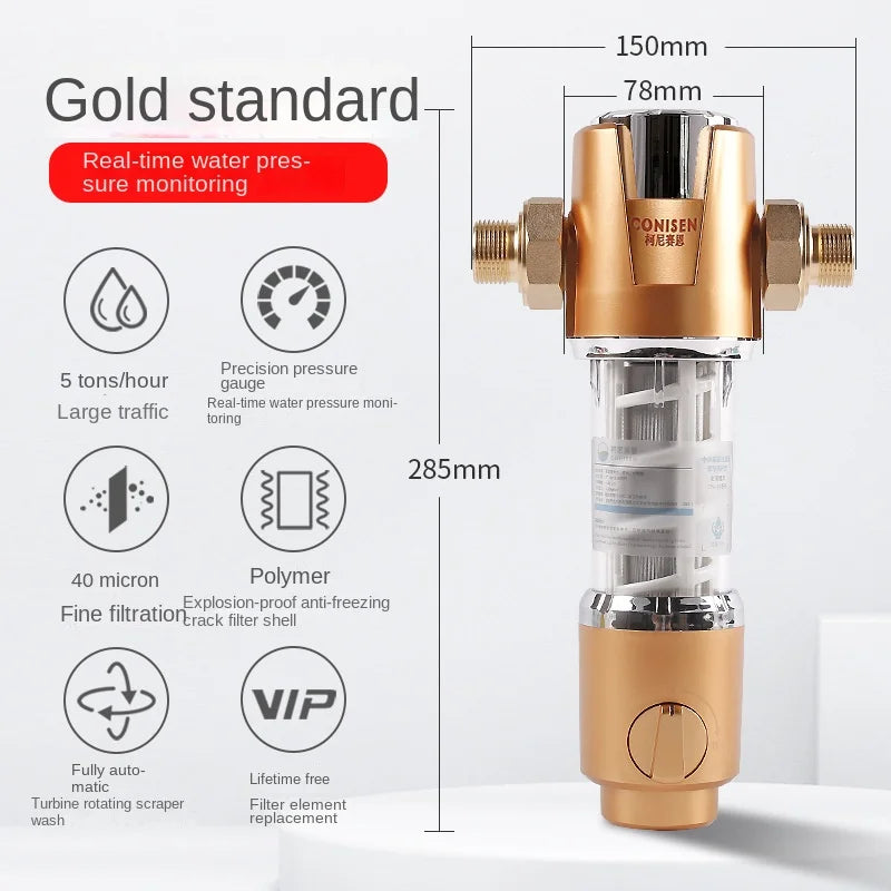 Spin Down Sediment Filter Backwash Whole House Water