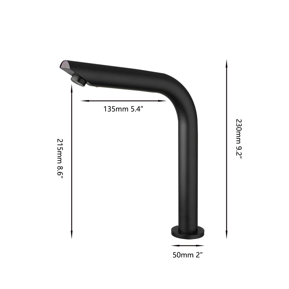 Kemaidi Matte Black Touchless Sensor Bathroom Sink Faucet