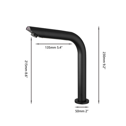 Kemaidi Matte Black Touchless Sensor Bathroom Sink Faucet
