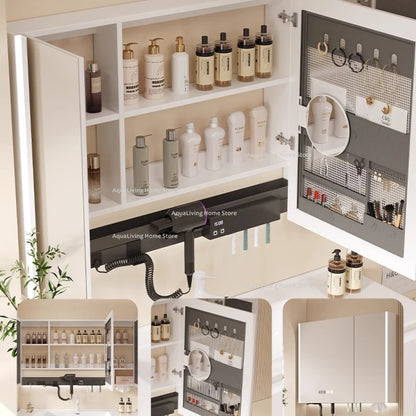 Modern Smart Bathroom Mirror Cabinet Wall-Mounted Vanity Mirror