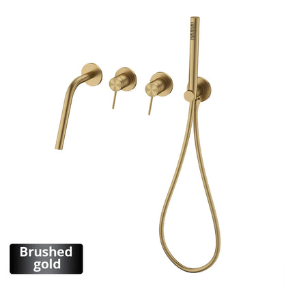 Shower Faucet Concealed Box Hand Shower Long Nose