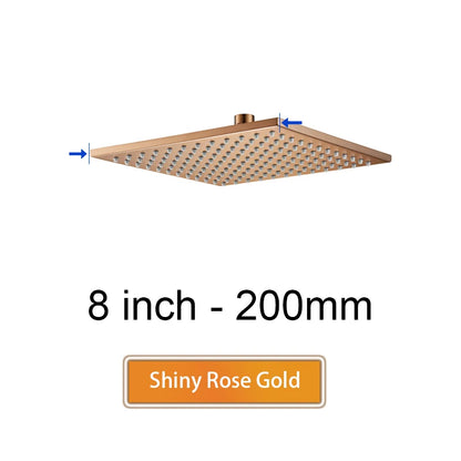 Brass Square Rain Shower Head Quality Bathroom Bath
