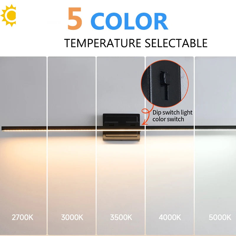 Modern Bathroom Vanity Light Led Dimmable 5cct Bathroom