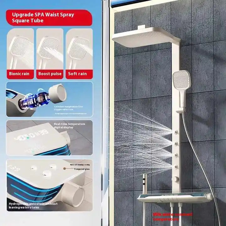 Spa Waist Spray Digital Bathroom Shower Ambient Lighting