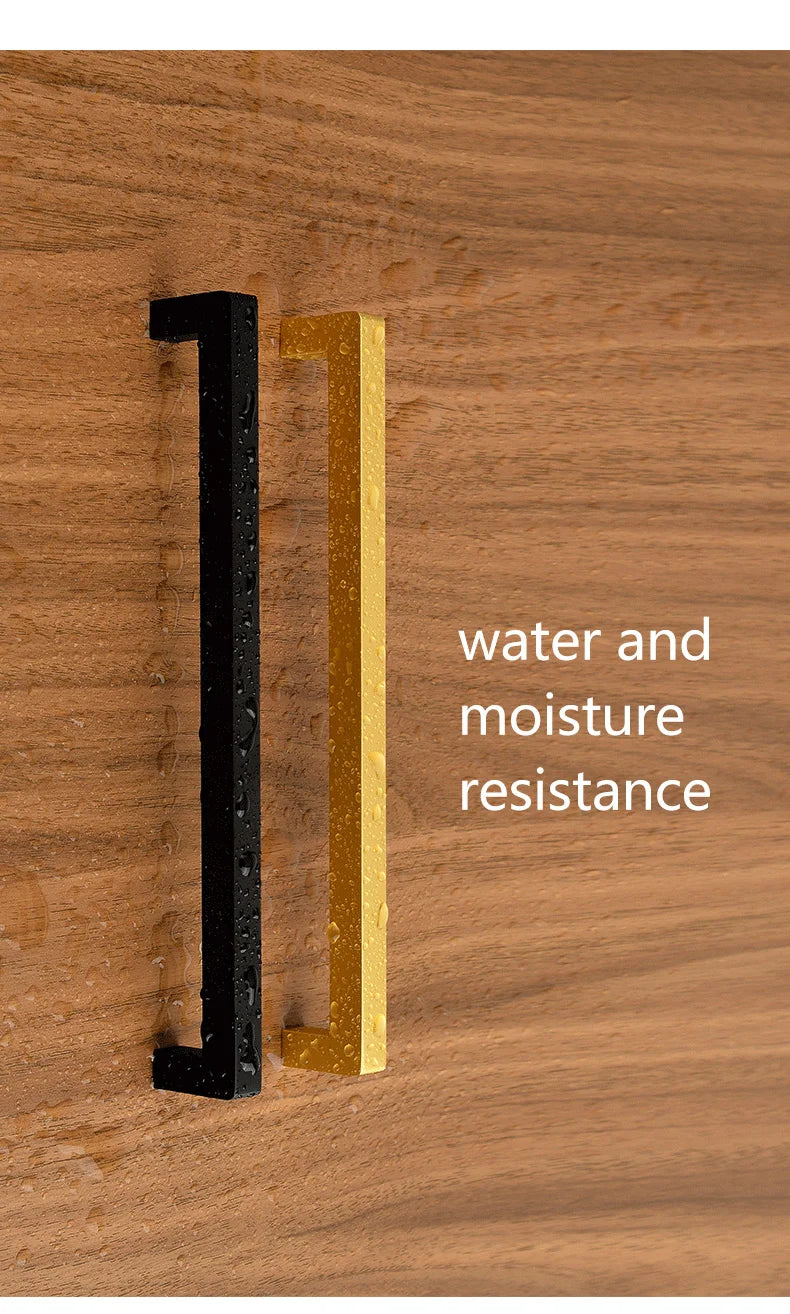 Square 500mm Extended Long Handle Wardrobe Door Handle