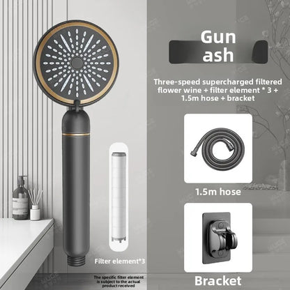 High Pressure Filter Shower Head Chlorine Removal Skin