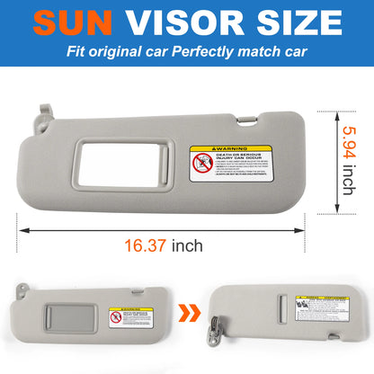 Car Sun Visor Fit Hyundai Elantra 2011-2015 Vanity