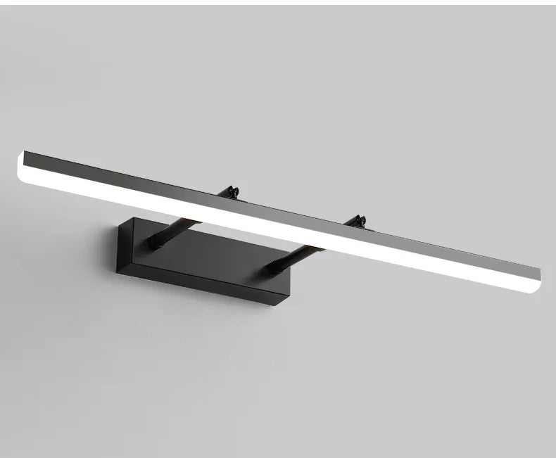 Led Simple Modern Waterproof Anti-Fog Retractable Mirror