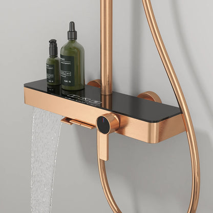 Cold Waterfall Piano Bathroom Shower 12 Inch Rain