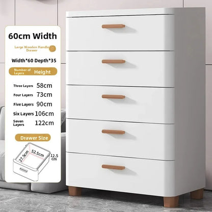 Narrow Multi-Layer Drawer Style Storage Cabinet Bathroom