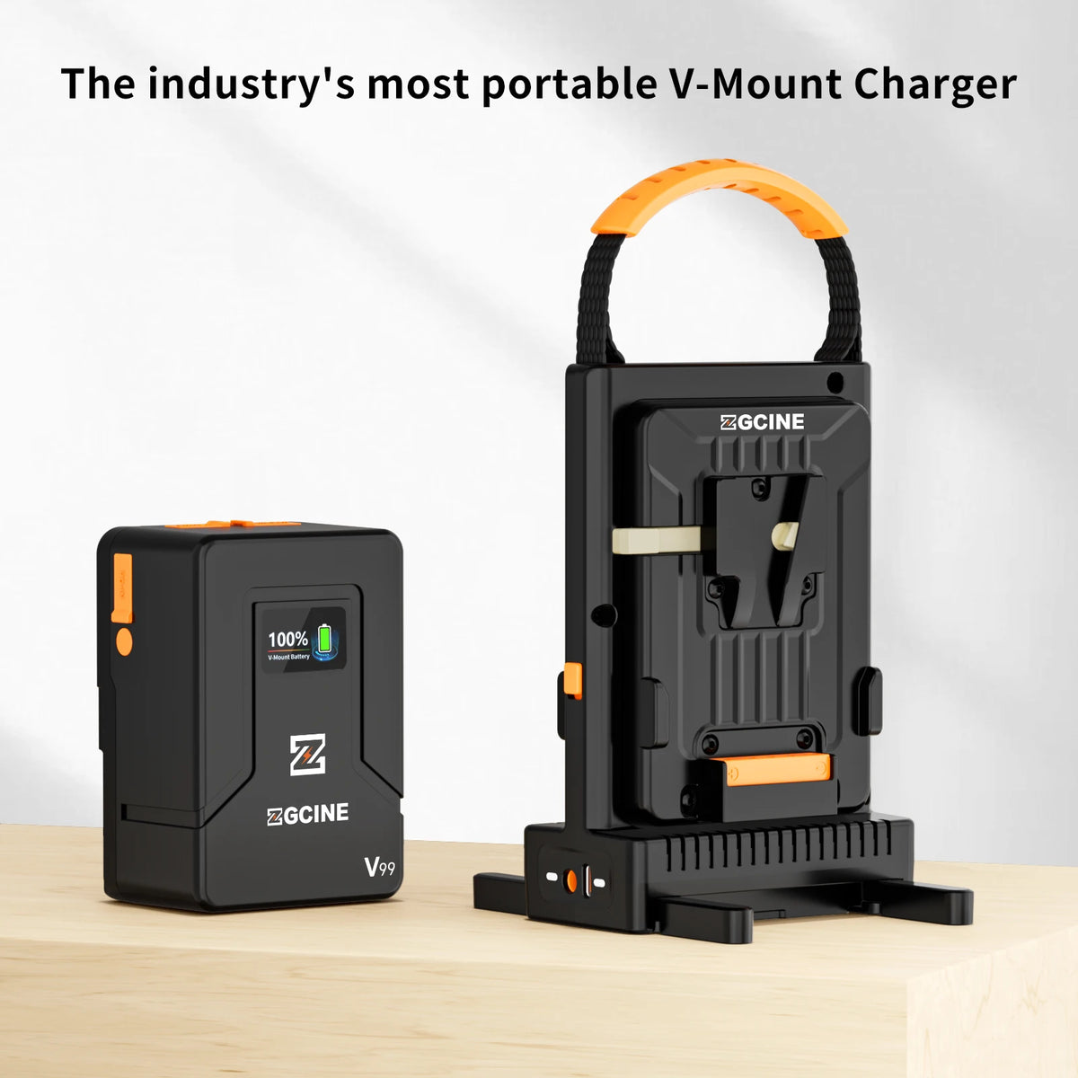 Zgcine 100w V-Lock Battery Charger V-Mount Charger Dual