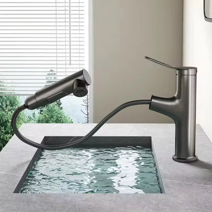 Pull-Out Bathroom Faucet Cold Water Outlet Bathroom Sink