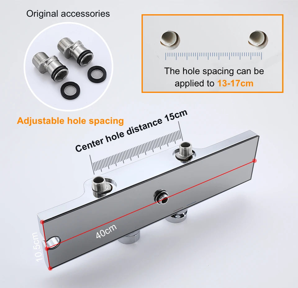 Vgx Luxury Chrome Shower System Four-Function Bathroom Shower