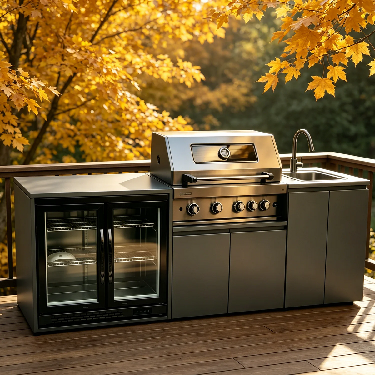 Modern Modular Functional Stainless Steel Outdoor Cabinets Grill