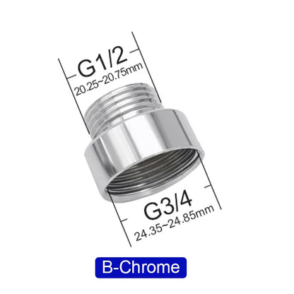 Wasourlf Bathroom Pipe Hose Adapter 1/2 3/4 Inch