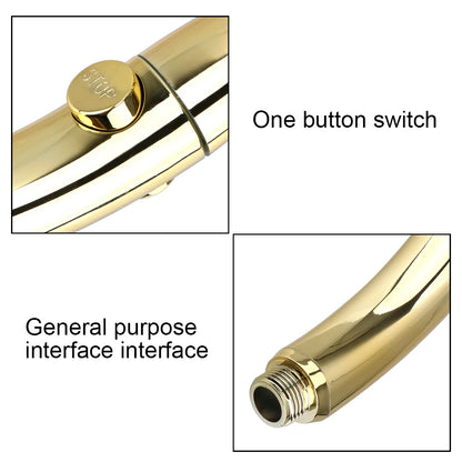 High Pressure Shower Head Hose Holder Gold Modes