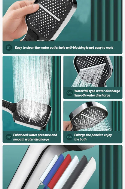 1-4pcs High Quality Bathroom High Pressure Rain Shower