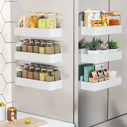 6pcs Magnetic Storage Rack Refrigerator/Washing Machine No-Drill