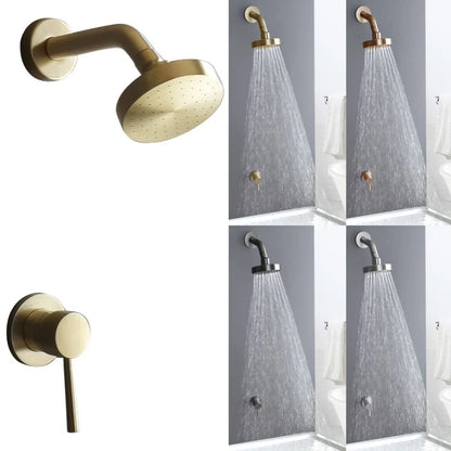 Shower Faucet System Stainless Steel Head Shower Wall