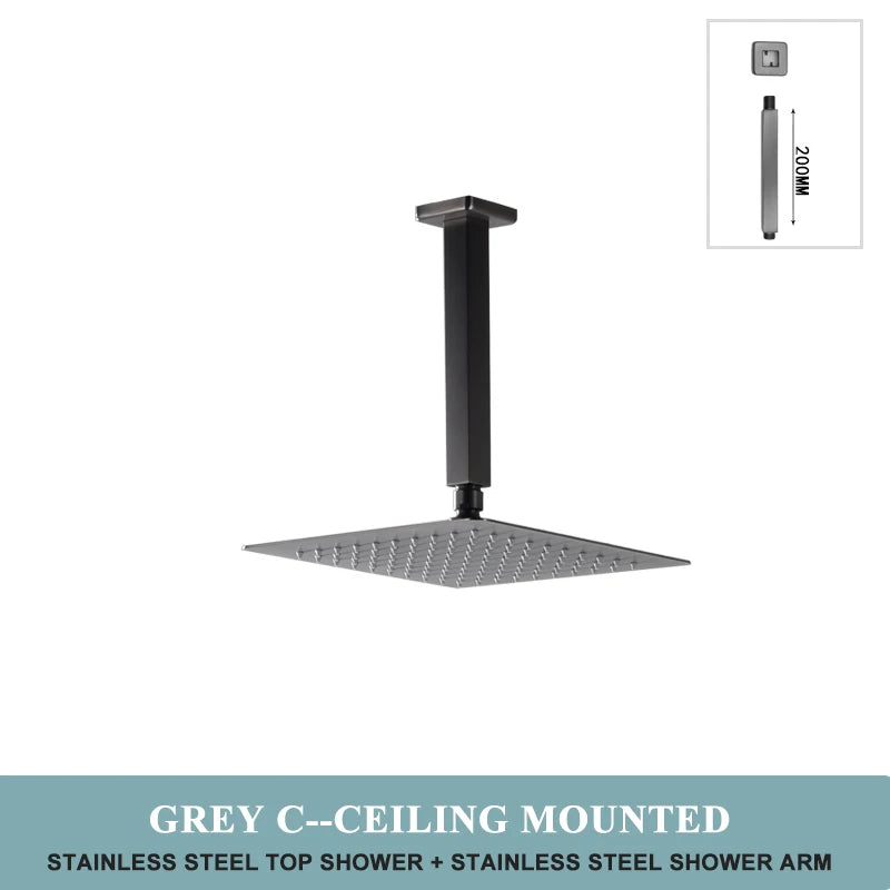 White Black Gold High Quality 8/10 Inch Stainless