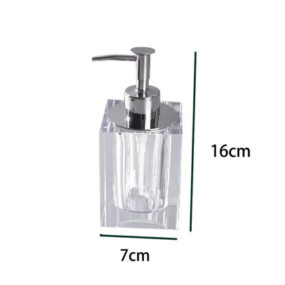 Light Luxury Crystal Bathroom Crystal Transparent Soap Dispenser