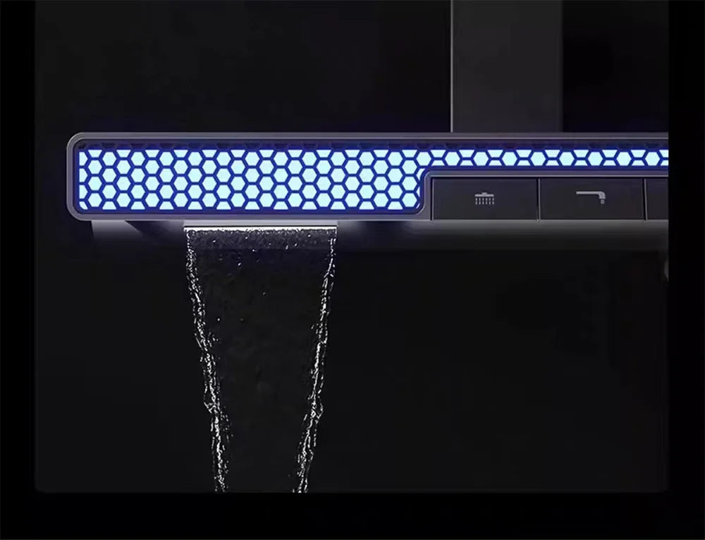 Luxury Spa Jet Shower System Led Display Copper