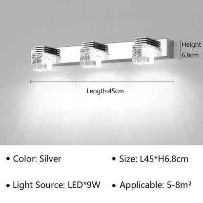 Modern Led Wall Lamp Crystal Sconce Living Dining